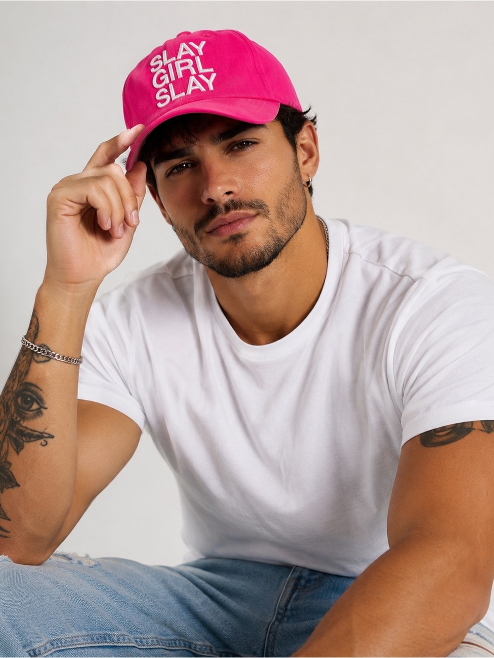 🩷 NWT! Official QE Unisex Embroidered Slay Girl Slay Pride Hat